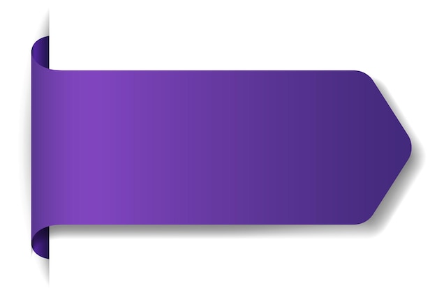 Diseño de banner violeta sobre fondo blanco.