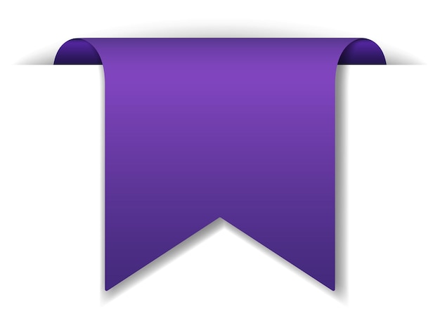 Diseño de banner violeta sobre fondo blanco.