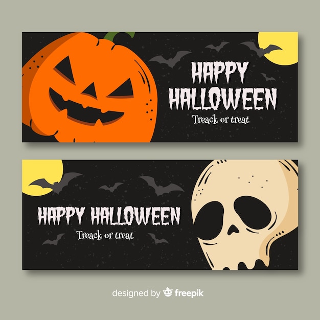 Diseño de banners de halloween