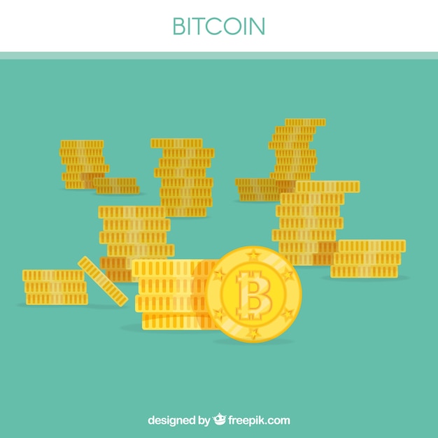 Diseño de bitcoin con varias monedas