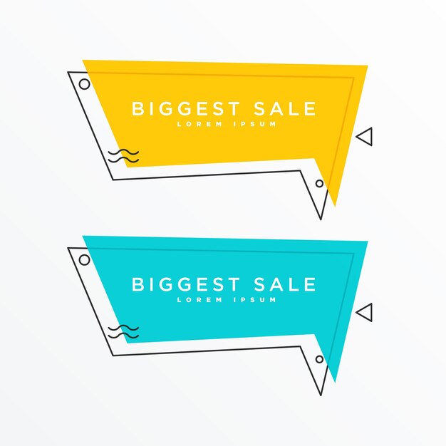 diseño de la burbuja de la charla para la venta atractiva y ofertas