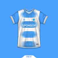 Vector gratuito diseño de camiseta deportiva lista para imprimir - camiseta de fútbol para sublimación