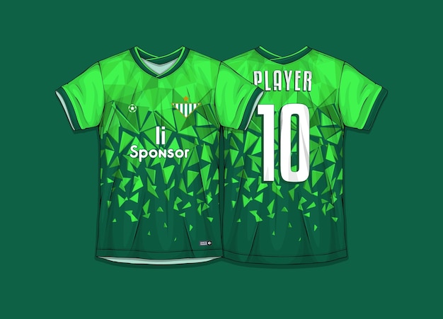 Vector gratuito diseño de camiseta deportiva lista para imprimir camiseta de fútbol para sublimación