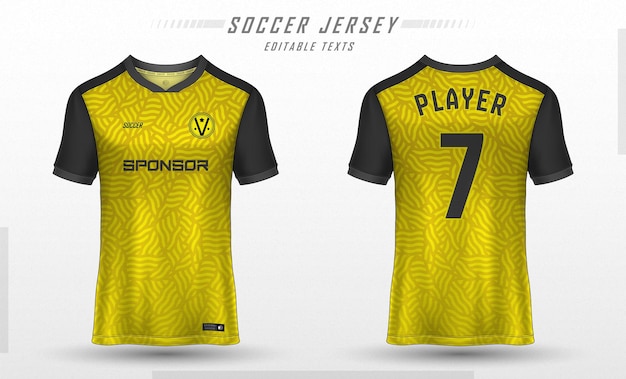 Vector gratuito diseño de camiseta deportiva de plantilla de camiseta de fútbol