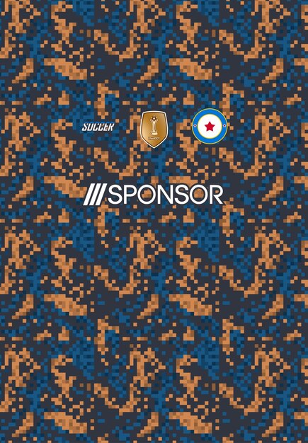 Diseño de camiseta de fútbol para sublimación.