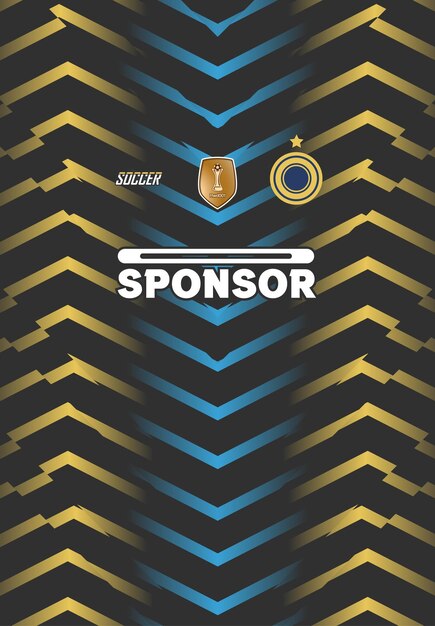 Diseño de camiseta de fútbol para sublimación.