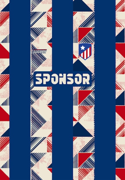 Diseño de camiseta de fútbol para sublimación.