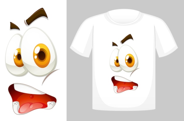 Diseño de camiseta con gráfico en la parte delantera.
