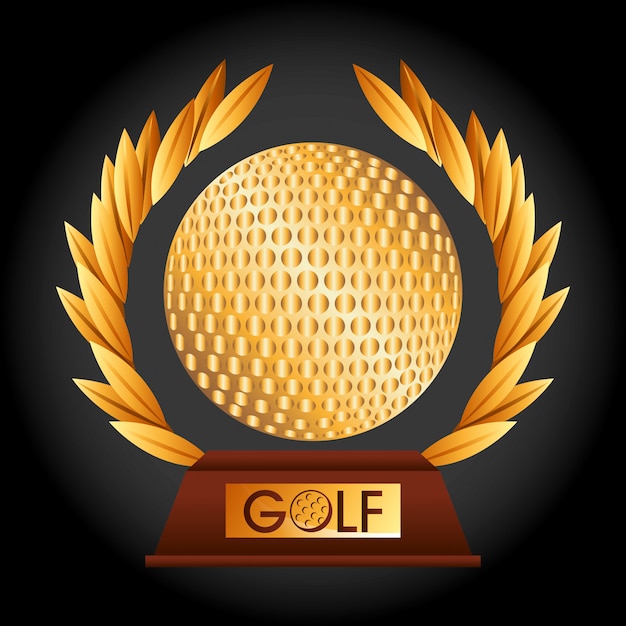 Vector gratuito diseño del campeonato de golf