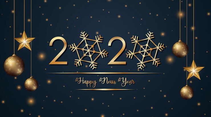 Vector gratuito diseño de cartel para año nuevo 2020