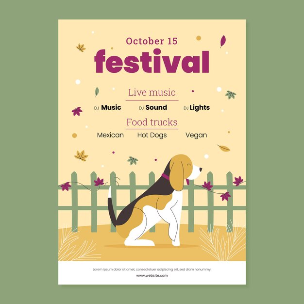 Diseño de cartel de colores aw dibujado a mano.