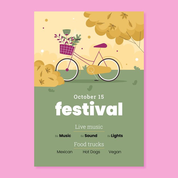 Diseño de cartel de colores aw dibujado a mano.