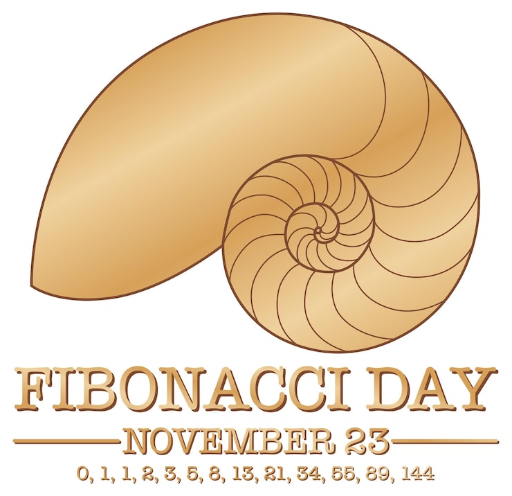 Vector gratuito diseño del cartel del día de fibonacci.