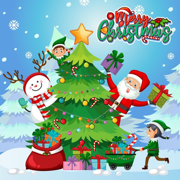 Diseño de cartel de feliz navidad
