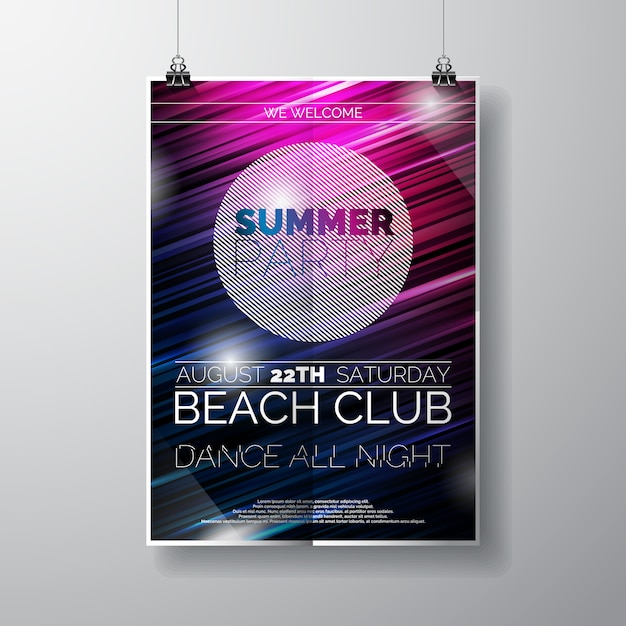Diseño de cartel de fiesta