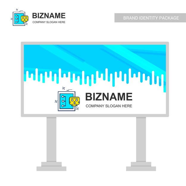 Diseño de cartelera de la empresa con vector de diseño creativo
