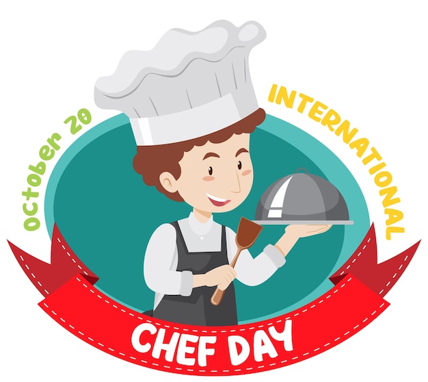 Diseño de carteles del Día Internacional del Chef