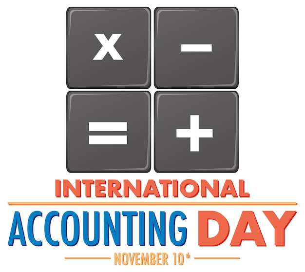 Vector gratuito diseño de carteles del día internacional de la contabilidad