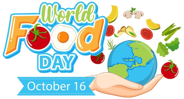 Vector gratuito diseño de carteles del día mundial de la alimentación.