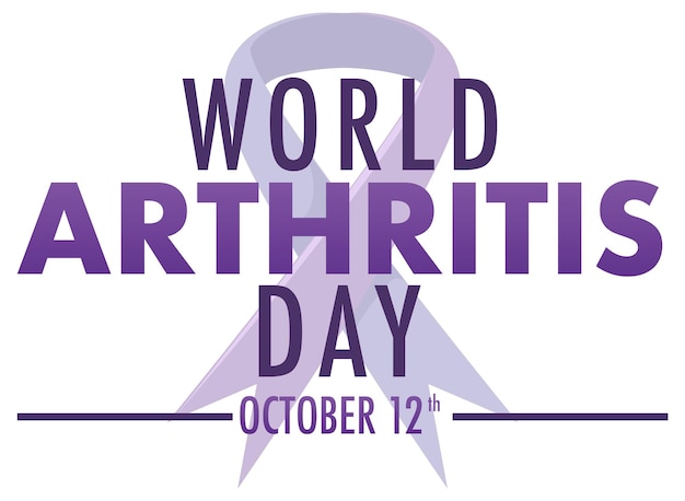 Diseño de carteles del Día Mundial de la Artritis