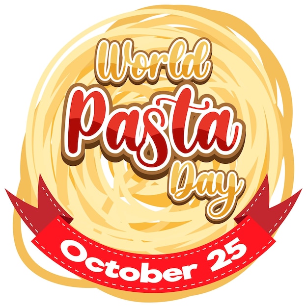 Vector gratuito diseño de carteles del día mundial de la pasta