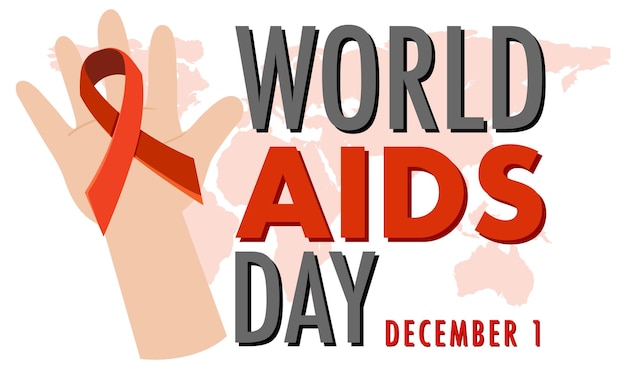 Diseño de carteles del Día Mundial del SIDA