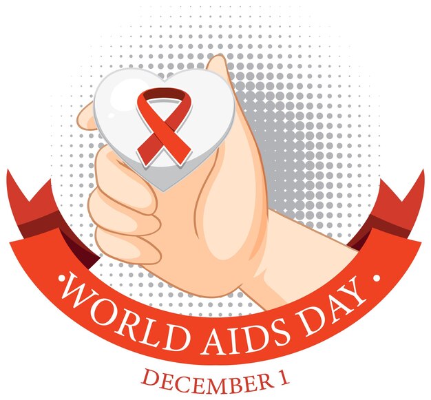 Diseño de carteles del Día Mundial del SIDA