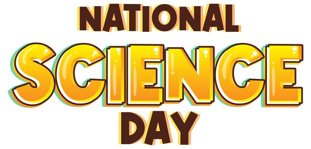 Diseño de carteles del día nacional de la ciencia.