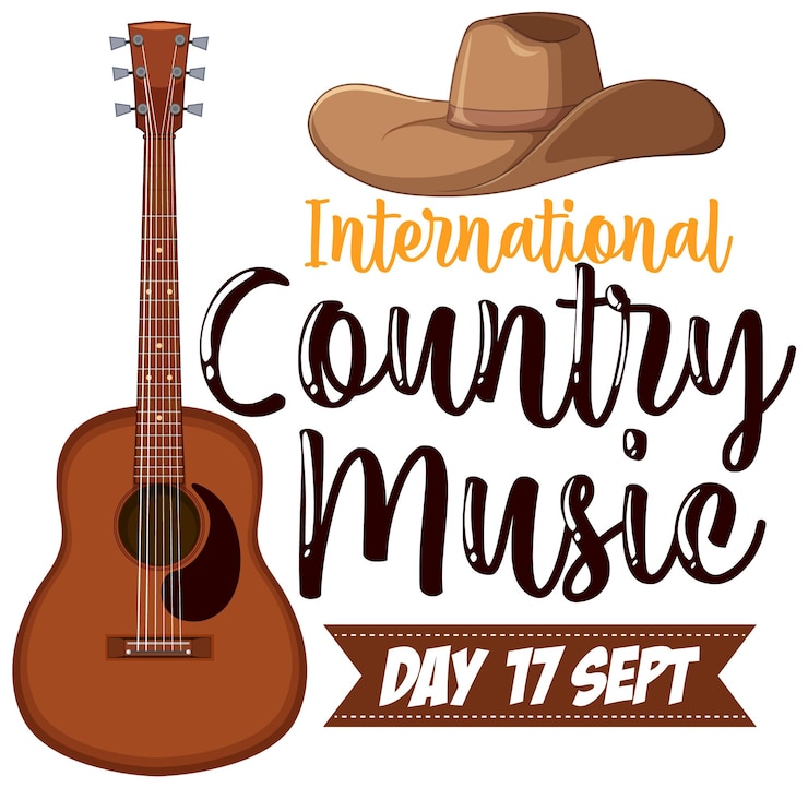 Vector gratuito diseño de carteles de música country internacional