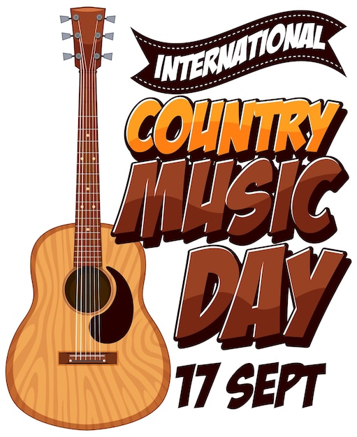 Vector gratuito diseño de carteles de música country internacional