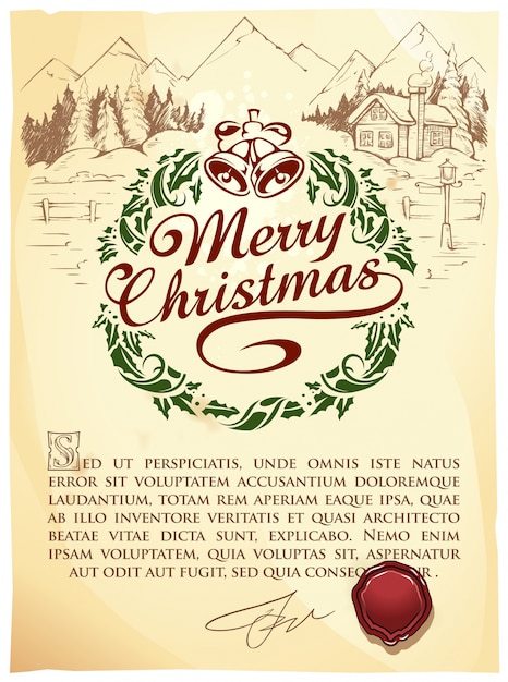 Vector gratuito diseño de carteles de navidad