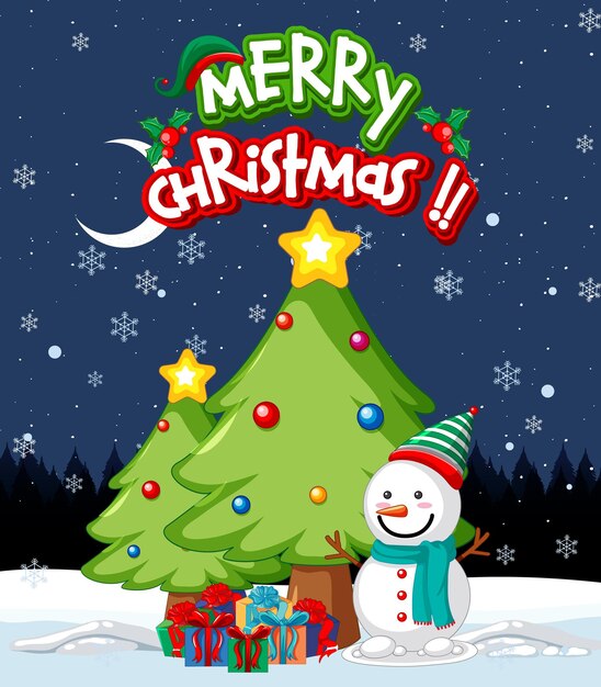 Diseño de carteles de la noche de Navidad.
