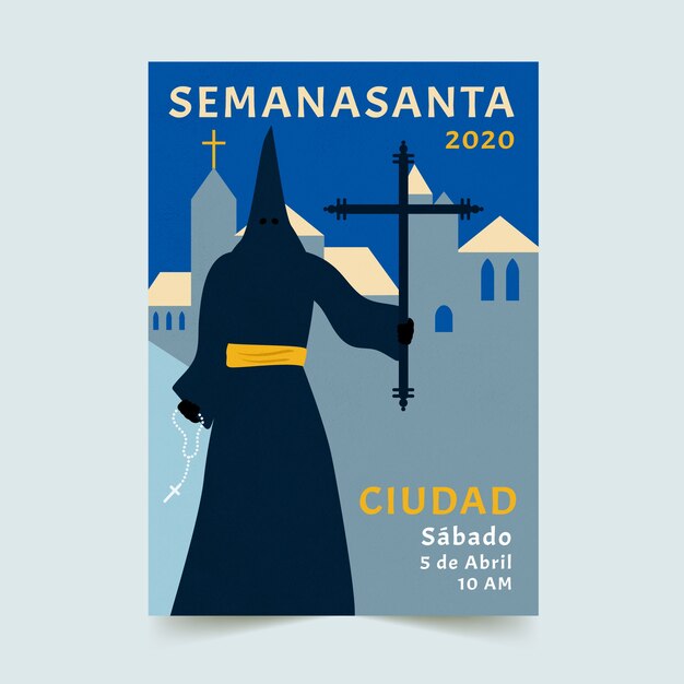 Diseño de carteles de semana santa