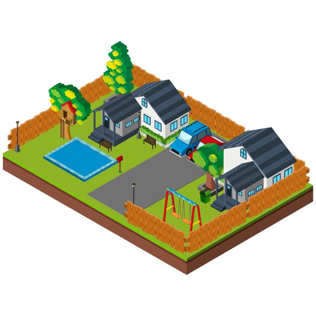 Diseño de casas isométricas