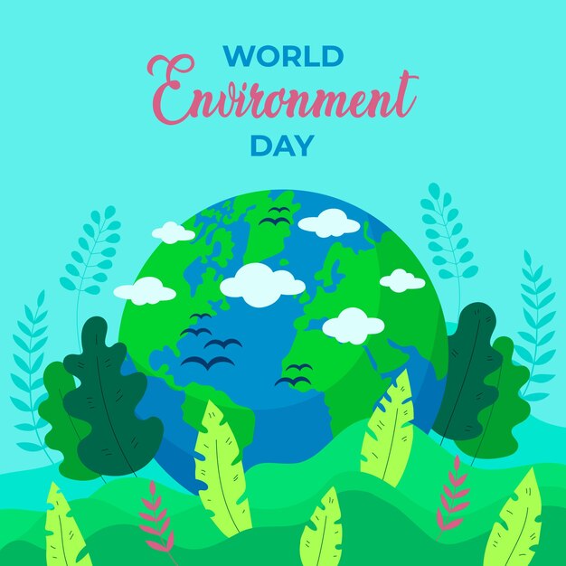 Diseño de celebración del día mundial del medio ambiente
