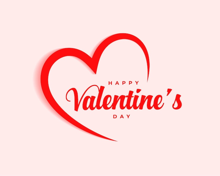 Vector gratuito diseño de celebración de feliz día de san valentín simple