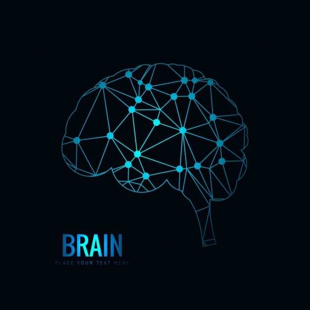 Diseño de cerebro Poligonal