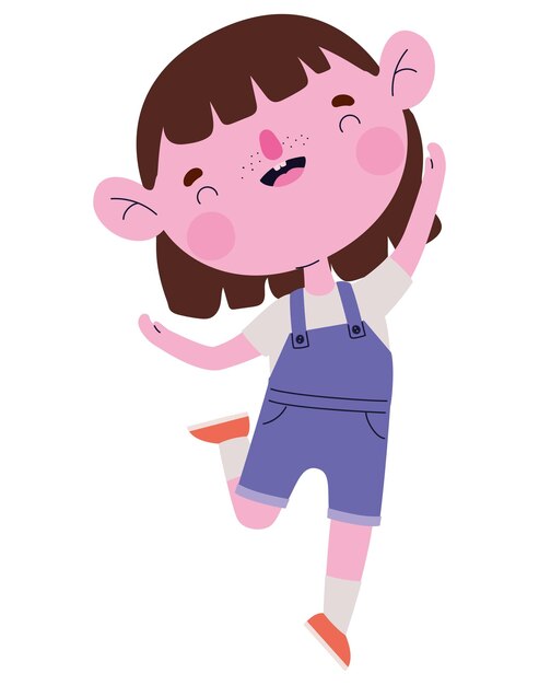 diseño de chica feliz