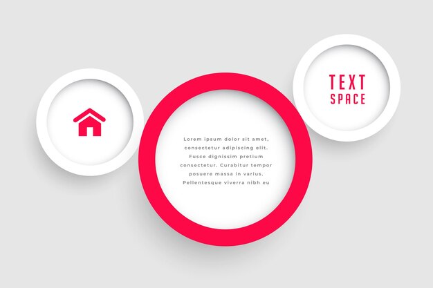 Vector gratuito diseño circular elegante con espacio de texto para banner de negocios web