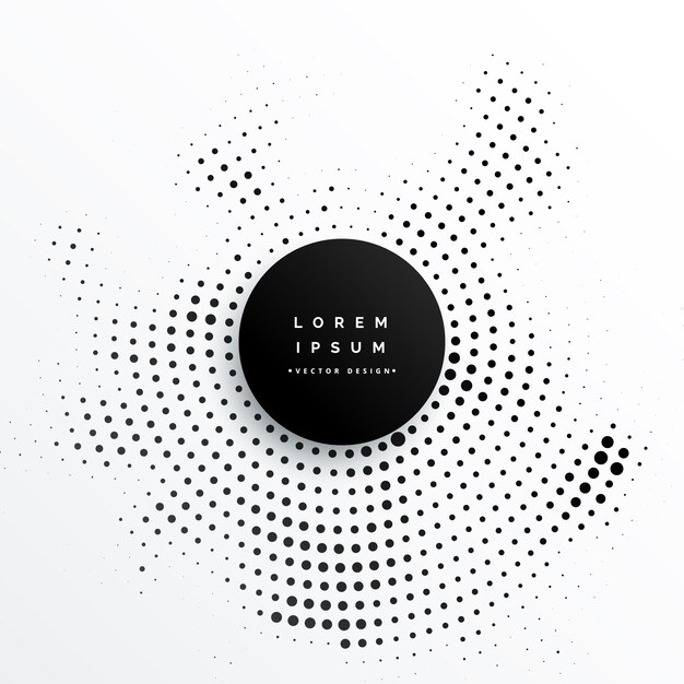 Diseño circular del fondo de los puntos de semitono