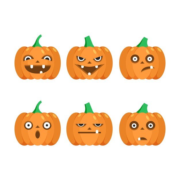 Diseño de colección de calabaza de festival de Halloween