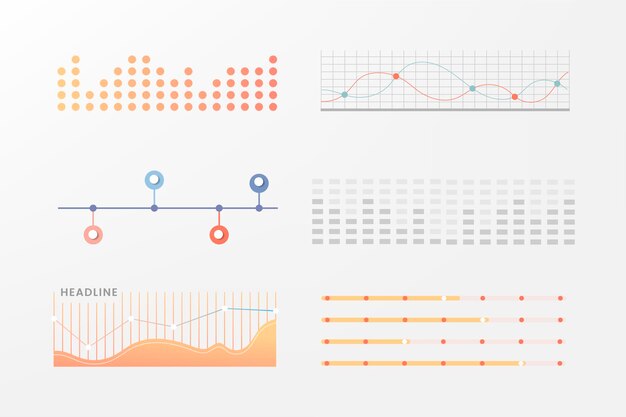 Diseño de colección de gráficos infográficos