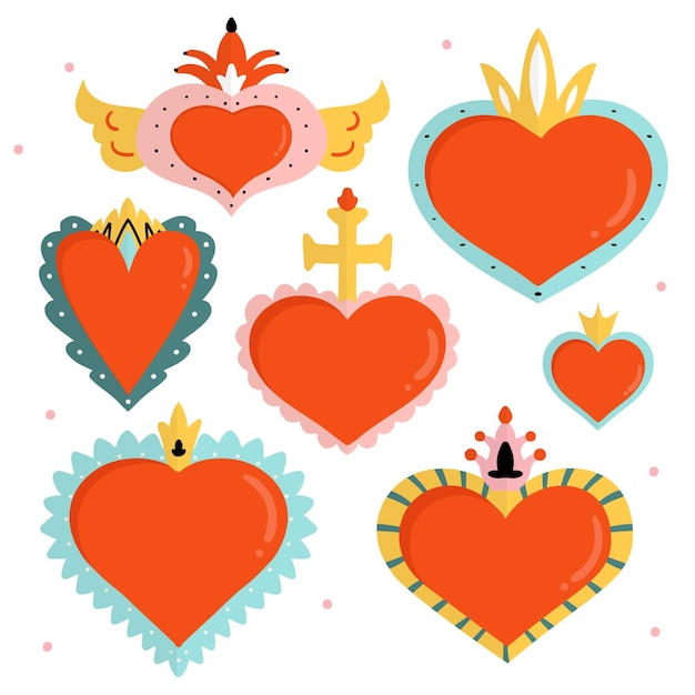 Diseño de la colección del sagrado corazón