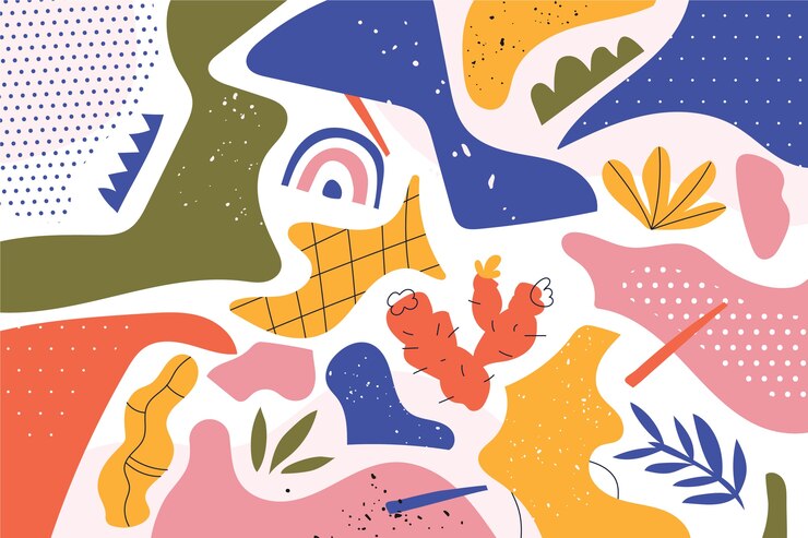 Diseño de collage dibujado a mano
