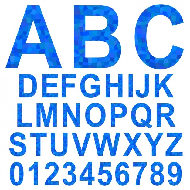 Diseño a color de alfabeto