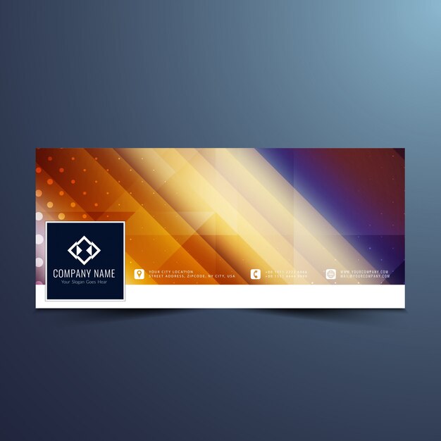 Diseño colorido de banners para la timeline de facebook