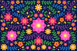 Vector gratuito diseño colorido del fondo mexicano