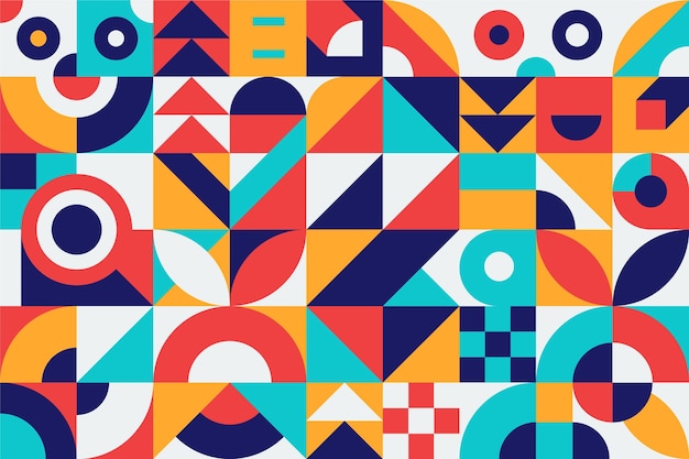 Diseño colorido de formas geométricas abstractas