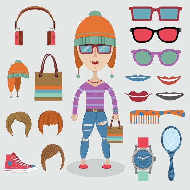 Diseño de complementos de chica