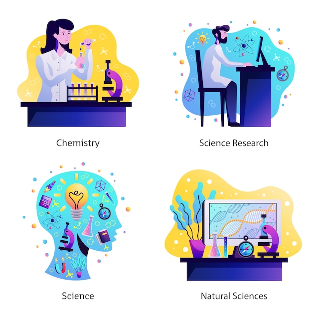 Diseño de concepto de ciencia